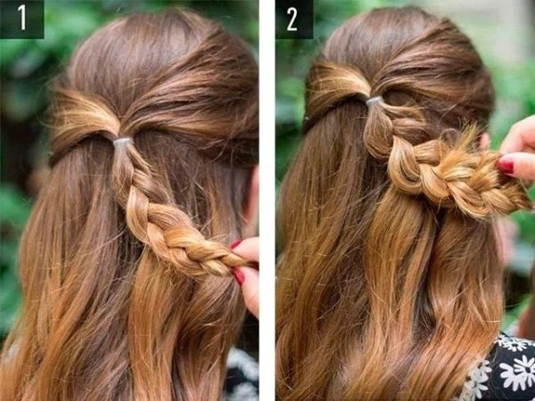 Как сделать красивую прическу из волос длиной до плеч