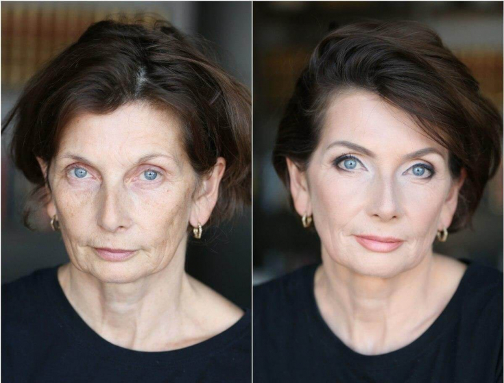 Как макияж меняет внешность 50-летней женщины. 9 примеров удивительного преображения